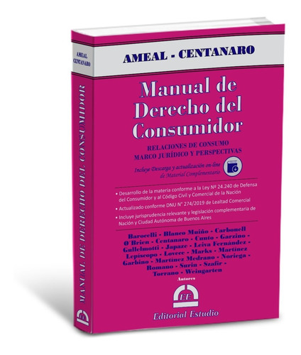 Ameal, Manual De Derecho Del Consumidor
