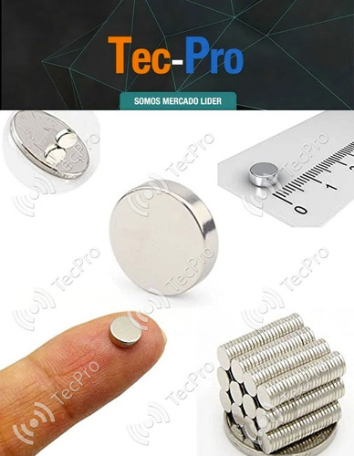 Imagen 3 de 9 de 1000 Imanes De Neodimio 5x1 Mm Super Potentes