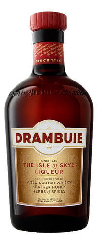 Licor Escocês Drambuie: Whisky, Mel E Ervas Aromáticas 750ml