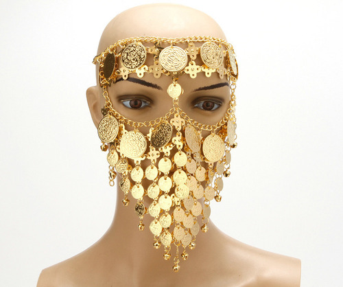 Velo Con Forma De Moneda For Cosplay De Halloween Accesoriy