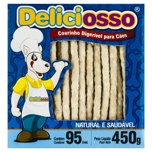 Stick mastigável para cães adultos Deliciosso 450g 95 unidades