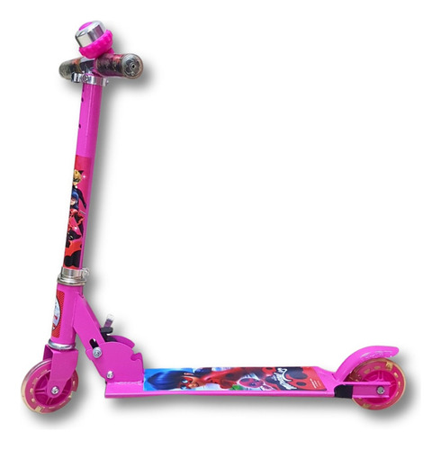 Patinete Miraculous 2 Rodas Infantil Cor Rosa Lol