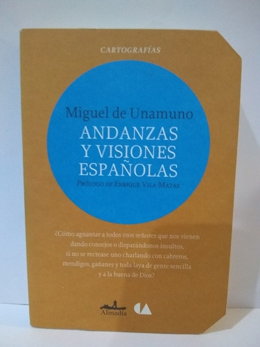 Andanzas Y Visiones Españolas, Miguel De Unamuno