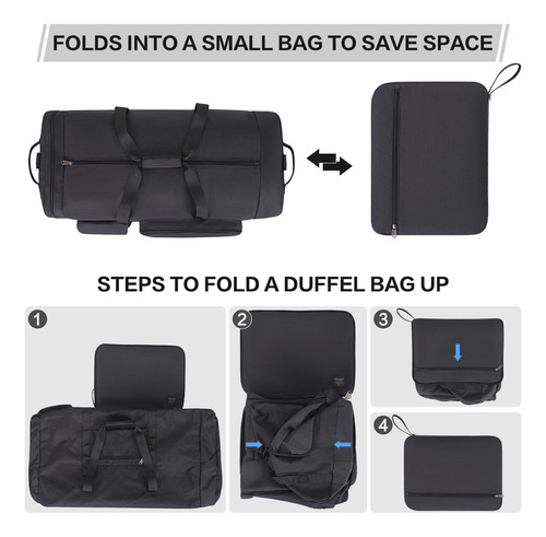 Maletas Deportivas Bolsas De Viaje De Plegable 80l