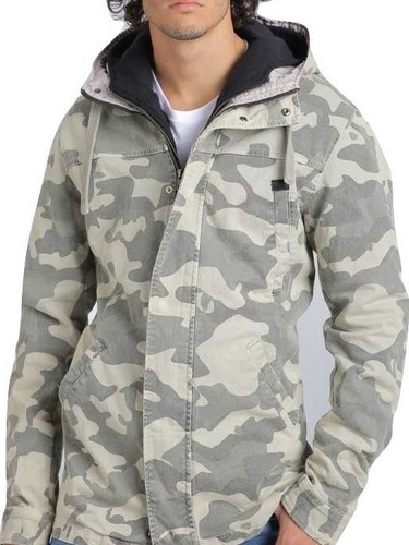 Campera Parka Gabardina Rever Pass Camuflada (no Tascani)