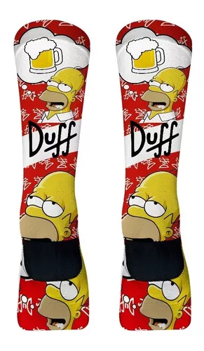 Meias Sublimadas Bart E Hommer Simpsons Crossfit Skate 2 Par