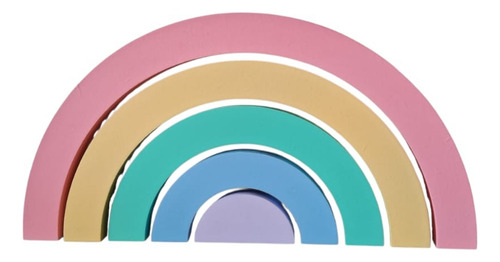Enfeite Arco Íris Mdf Decoração De Quarto Infantil E Bebê