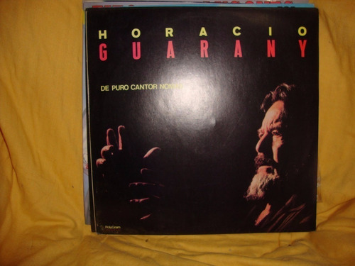 Vinilo Horacio Guarany De Puro Cantor Nomas F2