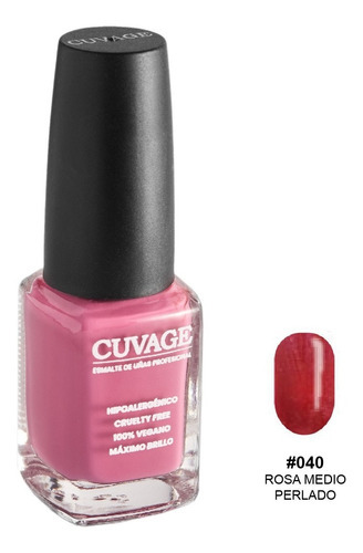 Esmaltes De Uñas Tradicional Sin Tacc Cuvage Pro Keratine Color #040 - Rosa perlado medio