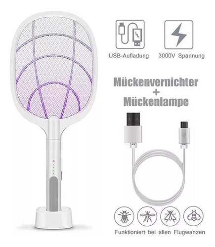 .raqueta Matamoscas Eléctrica Usb.