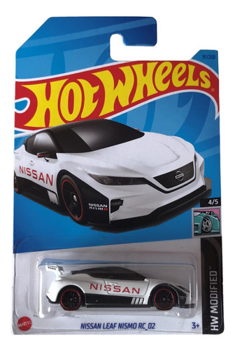 Hot Wheels Nissan Leaf Nismo Rc_02 Blanco Mattel Nuevo