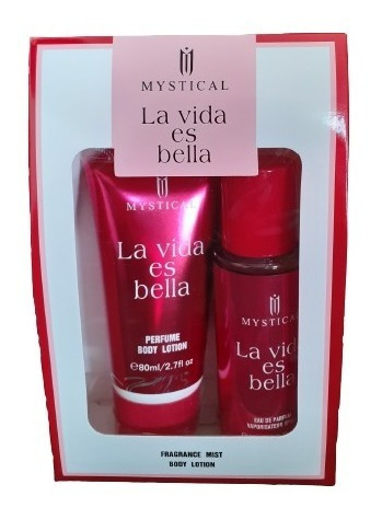 Set De Perfume Y Crema La Vida Es Bella