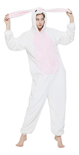 Anbota Disfraz De Conejito De Pascua Conejo Onesie Para Adul