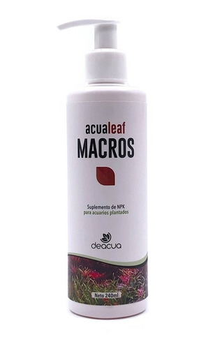 Acualeaf Macros 240ml Nitrato Fosfato Potasio Abono Acuario