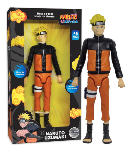 Muñeco Figura Naruto Uzumaki Shippuden Grande 23cm Juguete