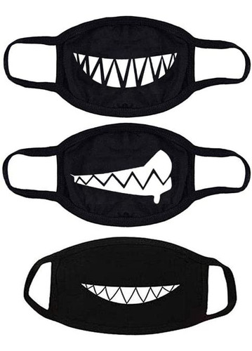 Kaomoji Kawaii Anime Cute Teeth Pattern Party Cloth Ant...