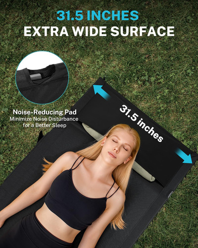 Cuna De Camping Gonex 31,5 Cm Extra Ancha Con Almohada De Pr