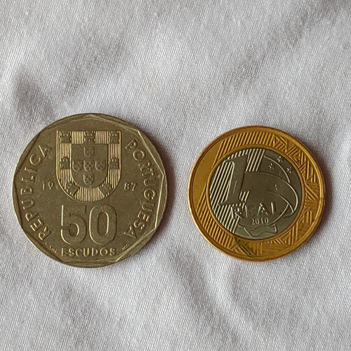 Antiga Moeda De 50 Escudos Ano 1987 Portugal - 16388n (Usado)