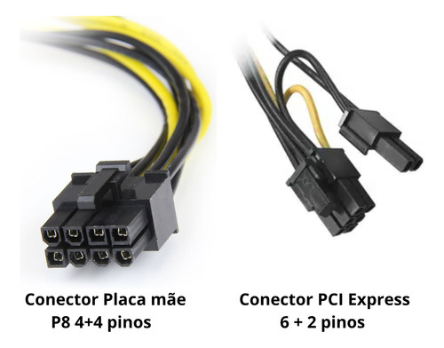 Fonte Gamer Atx Fortrek Crusader 500w Conector P8 4+4 Pinos