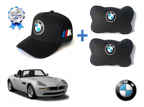 Gorra Bordada + Par Cojines Asiento Bmw Z8 2000 A 2004