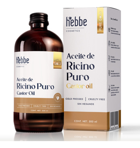 Aceite De Ricino Castor Oil Natural Puro Y Orgánico 500ml