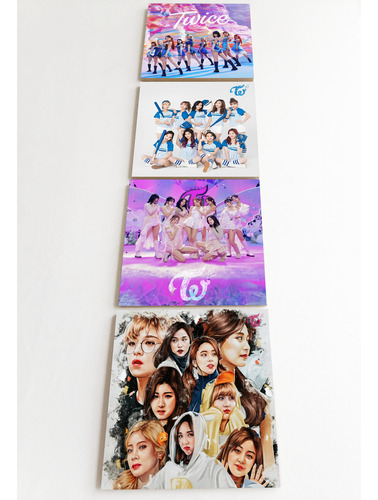 Cuadros Decorativos Mdf Twice K Pop ( Set De 4 Pz )