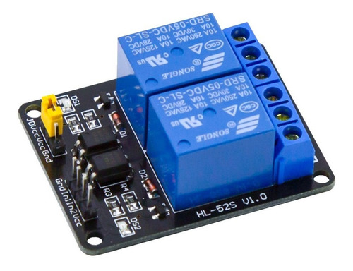 Modulo Relay Rele 2 Canales Optoacoplado 5v Arduino Hobb