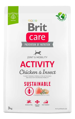 Alimento Perro Brit Care Chicken Insect Activity 3kg. Np