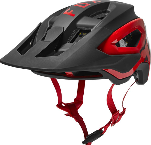 Casco Mtb Fox Speedframe Pro Mips Rojo Color Negro Talle S