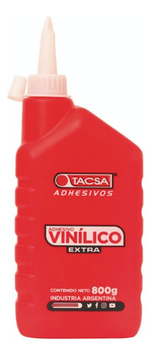 Adhesivo Vinílico Extra Tacsa Botella C/pico X 800grs