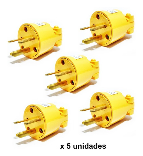 Enchufe Reforzado Cara E Chino 220v 15amp Marca Fulgore