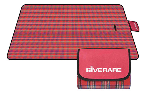 Giverare Manta De Playa De Picnic, Xl, Impermeable, Sin Aren