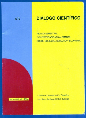 Dialogo Cientifico Revista De Investigaciones Alemanas 2006