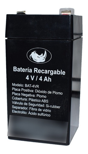 Bateria Rhino Basculas De Mostrador Mod. Bat-4vr Comprosi