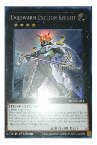 Evilswarm Exciton Knight Blc1 2 Yu-gi-oh! Original Konami