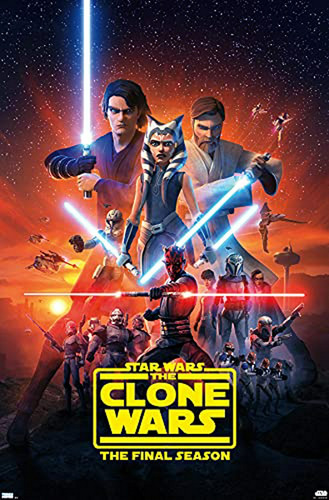 Póster Star Wars: The Clone Wars 22.375  X 34 
