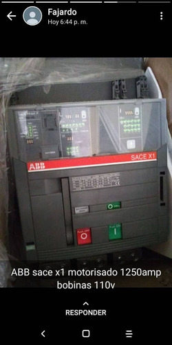 Breaker Abb Motorizado 1250 Amp Original