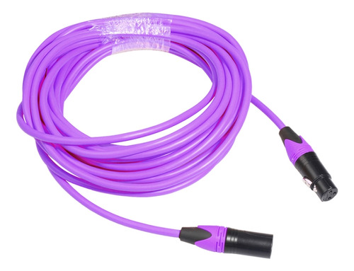 Cable De Audio Mezclador De Micrófono Macho A Hembra Purple