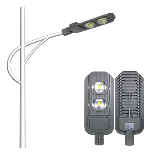 Lámpara Suburbana Alumbrado Publico 100w Led C/ Fotocelda