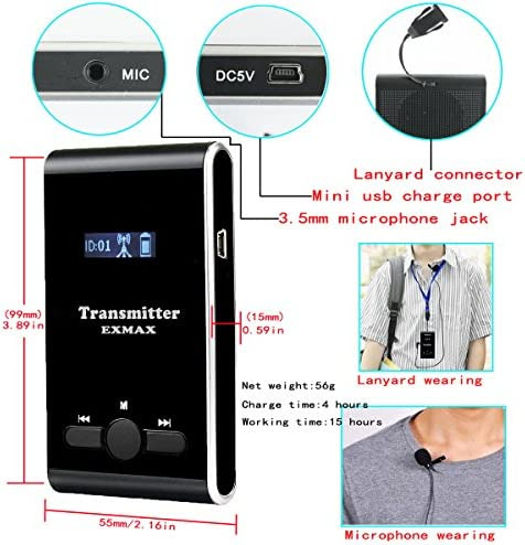 Exmax Ex-100 Sistema De Guía Turístico Inalámbrico Traductor