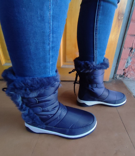 Botin Impermeable Forrado Completo Con Chiporro Horma Chica 