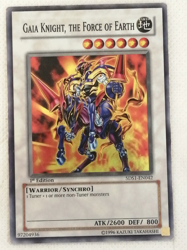 Super Synchro Yugioh Gaia Knight The Force Of Eart