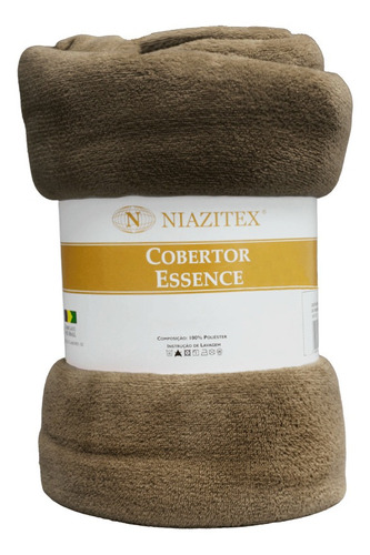 Cobertor Essence Nc 1,80 X 2,20 Cinza/unico Cor Chocolate