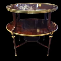 Comprar Antigua Mesa De Servir Luis Xvi En Roble Doble Plano 1920