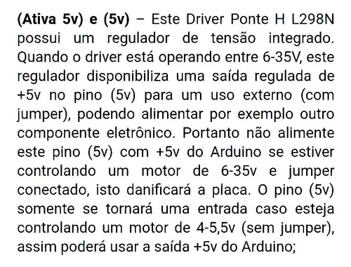 2x Driver Ponte H Duplo L298n Motor Dc Ou Passos Arduino