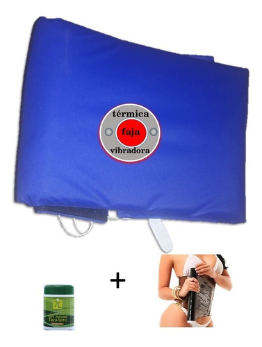 Kit Faja Termovibradora Electrica (faja, Gel Y Osmotico)