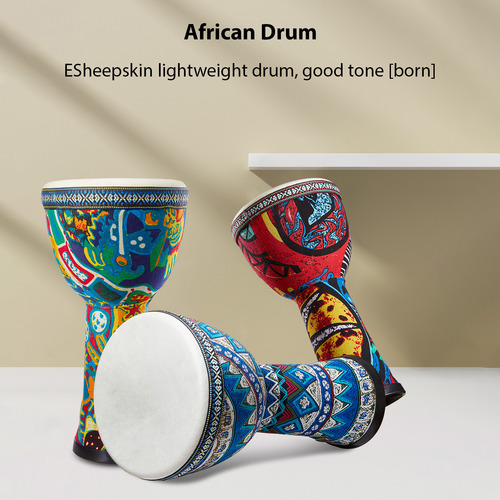 Tambor Africano De Pvc Con Cuerpo De Tambor De 8 Pulgadas, S