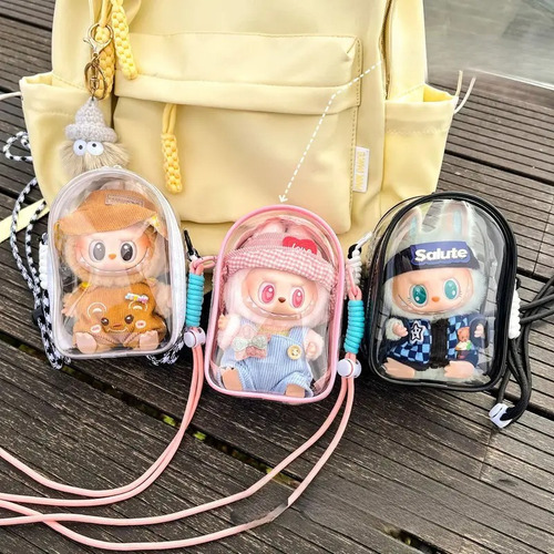 Estuche Protector Transparente Para Labubu - The Monsters