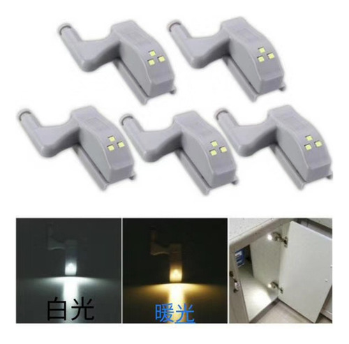 Luz Led Bisagra Luces Gabinetes Armario Luz Del Sensor