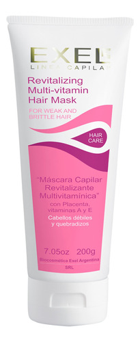 Mascara Capilar Revitalizante Multivitamina Exel C/ Placenta